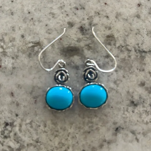 Israel sterling silver Topaz Earings - Picture 9 of 10